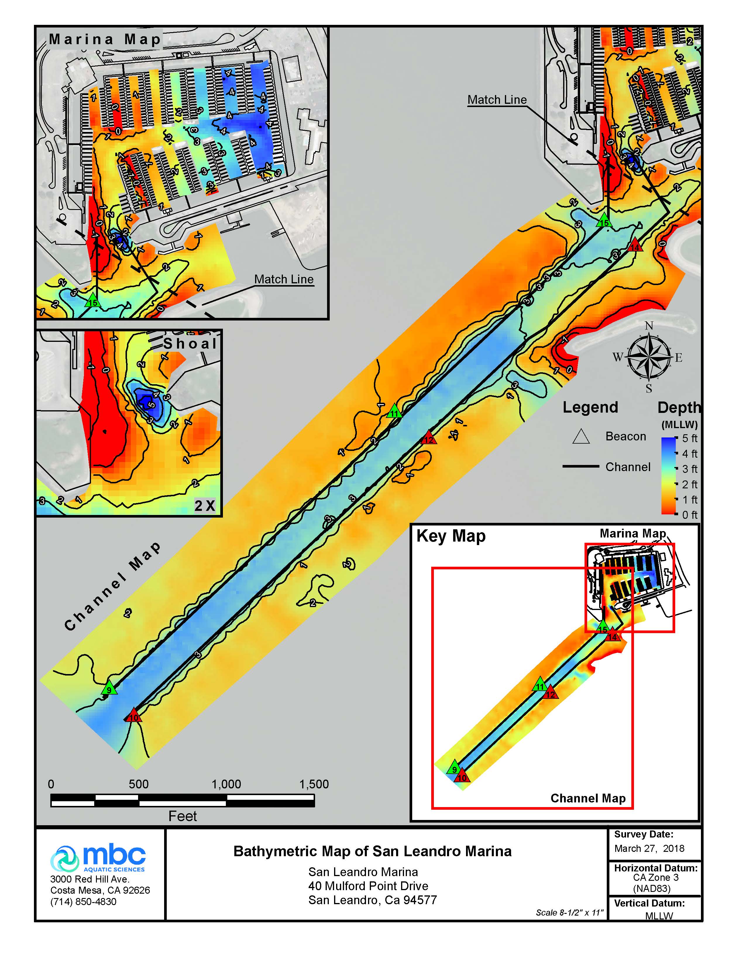 bathymetric map